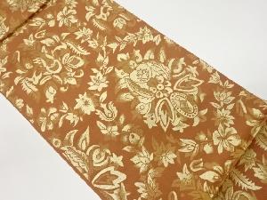 リサイクル　更紗模様織出し袋帯